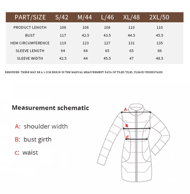 FODARLLOY 2022 puffer jacket ladies warm hooded cotton-padded clothes slim long down winter jackets women coats