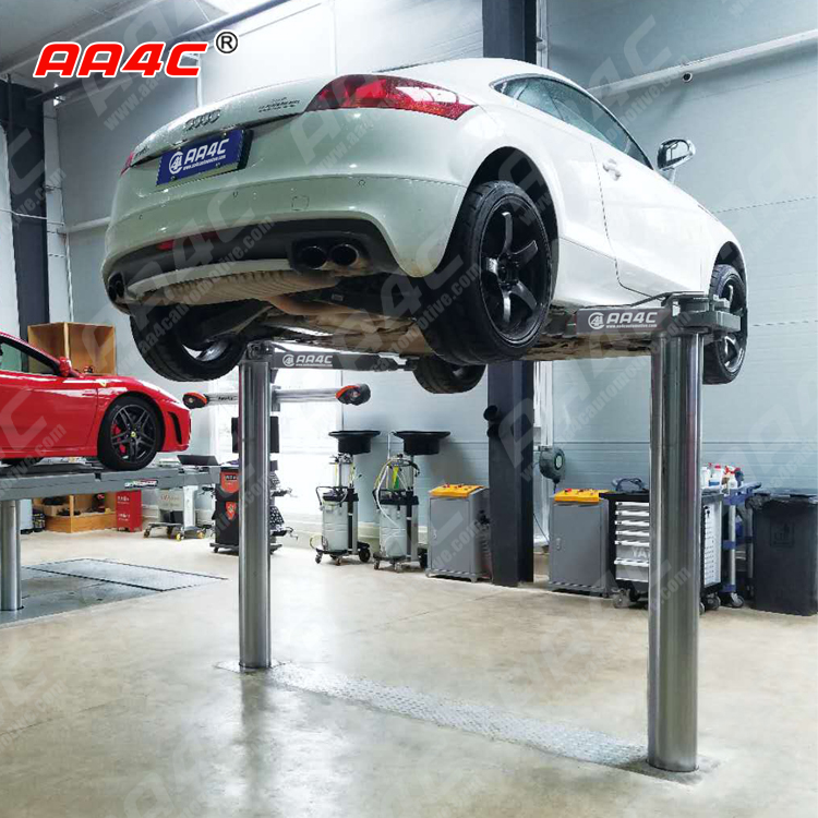 Floor Plate Small 2 Post Car Lift On 4 Inch Concrete 3.5T 7716.18lbs 1700mm Inground