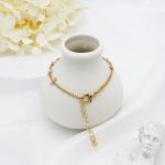 Ethiopian Wedding Beaded Bracelets Jewelry Alloy Gold Clear Acrylic 21.5mm Screw