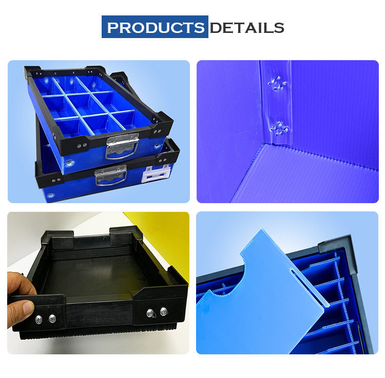 White PP Corrugated Plastic Box , Foldable Corrugated Plastic Box