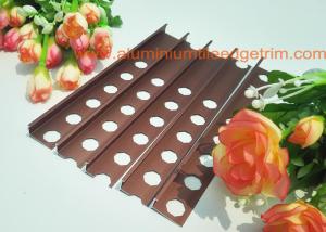 China 10mm Aluminium Tile Edge Trim , Straight Edge Bathroom Outside Tile Corner Trim wholesale