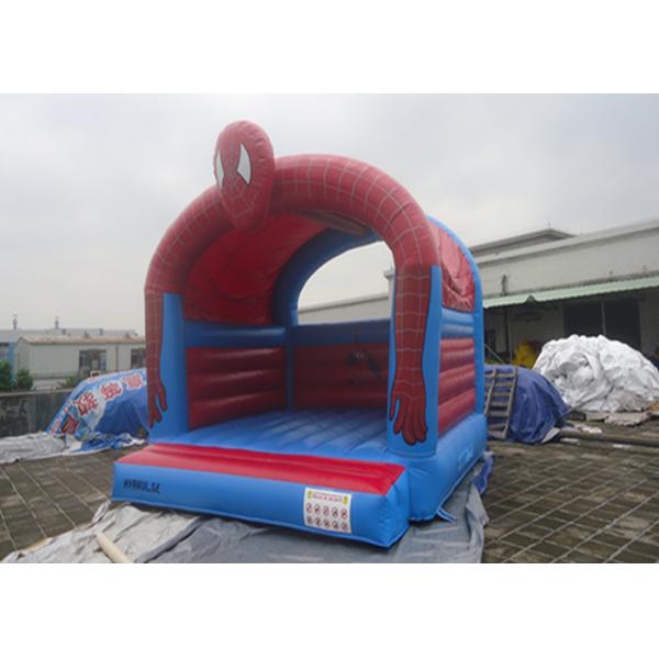 Customize Inflatable Spiderman Jumping Castle / Spiderman Inflatable Bouncer For Kids