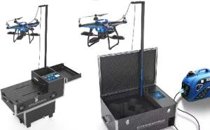 China Bright Anti Terrorism Equipment Tethered Lighting Drones 500m Remote Distance wholesale