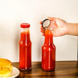China 250ml 300ml Wide Mouth Glass Bottle for Seasoning Sealing Type Cork Industrial Beverage wholesale