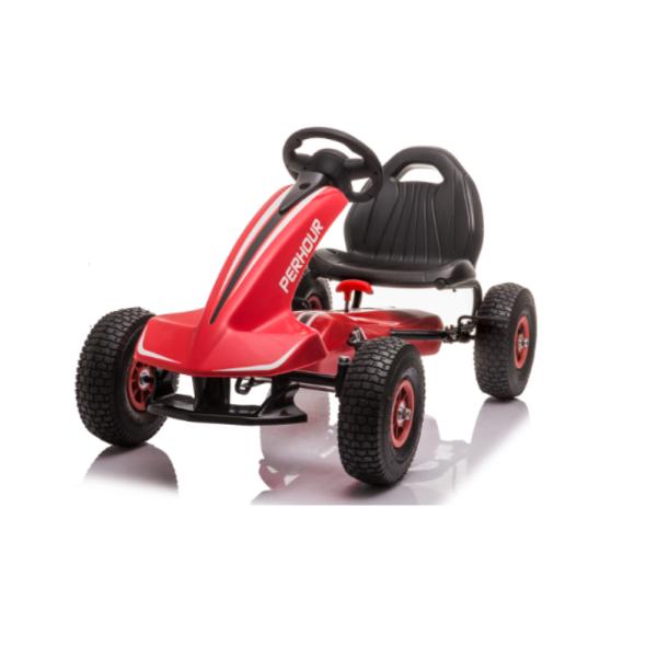 Adjustable Seat 4-wheel Ride On Pedal Kart Car for Unisex Children Aged 3-8 Years