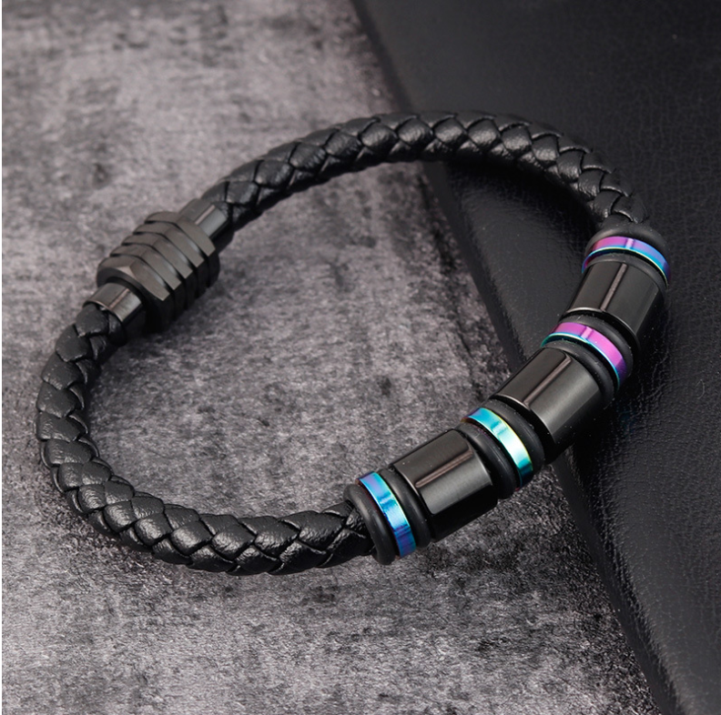 Multi-layered Weave Leather Bracelet for European Customers Customized and Fashionable