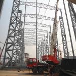 Square Tube Columns Steel Frame Building Construction Strong Combination