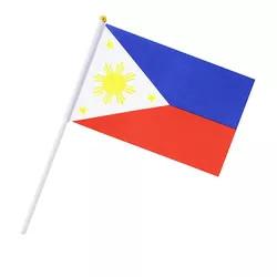 China Portable Philippine National Flag 14x21cm Filipino Hand Held Flags wholesale