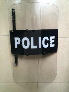 China Double handles Police Anti Riot Shield with baton holder and cup wholesale
