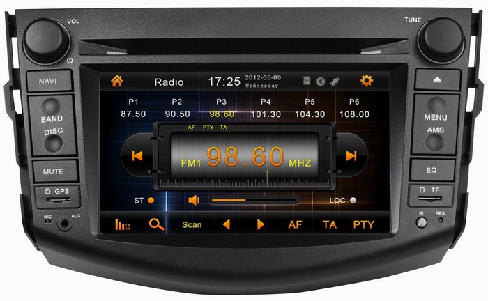 Car wholesaler dvd gps for Toyota RAV4 (2006-2012) with VCD TV Steering wheel control car auto stereo radio OCB-7015