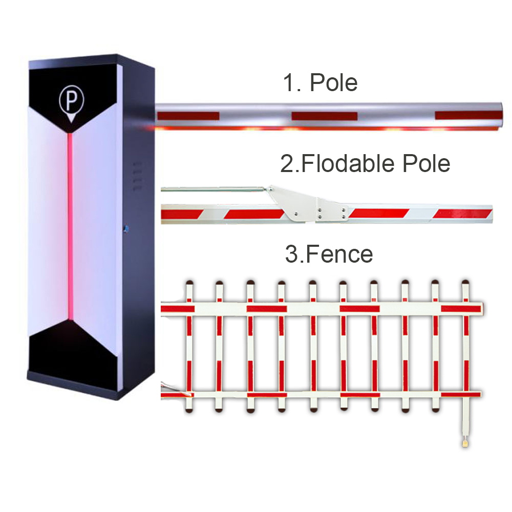 Intelligent Car Parking Boom Barrier Gates 6 Meter Max Length for Vehicle Access