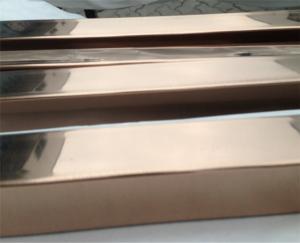 China Rose Gold Stainless Steel Pipe Tube Hairline Finish 201 304 316 For Handrail Balustrade Ceiling Decoration wholesale
