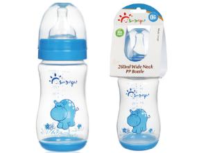 China 9oz 260ml PP Wide Neck Arc Baby Nipple Bottle wholesale