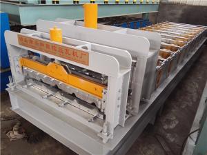 China Color Coated Steel Glazed Tile Roll Forming Machine For Roofing Sheet wholesale