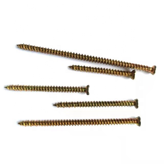 Stainless Steel Countersunk Head Screw PZ Drives Self Tapping Concrete Screw