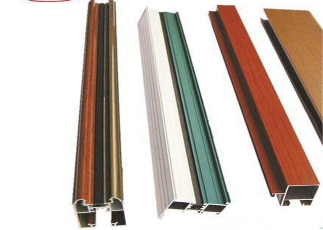 ISO9001 6.4M Length 2.0MM Wooden Grain Transfer Aluminum Extrusion Profile