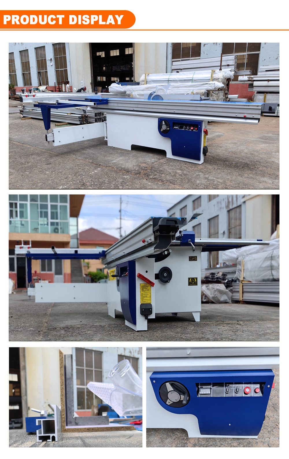 Woodworking Industrial Precision 3200mm Panel Saw Machine with 5.5KW Main Motor Power