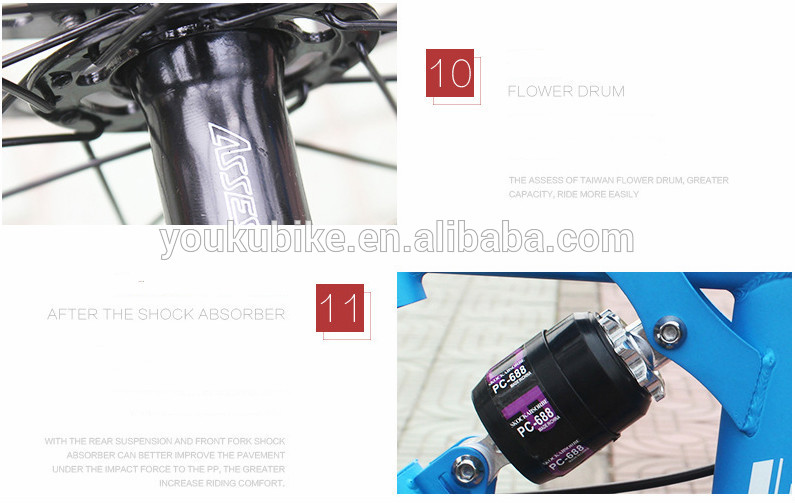 Steel 21 Speed 24 Inch Folding Mountain Bike