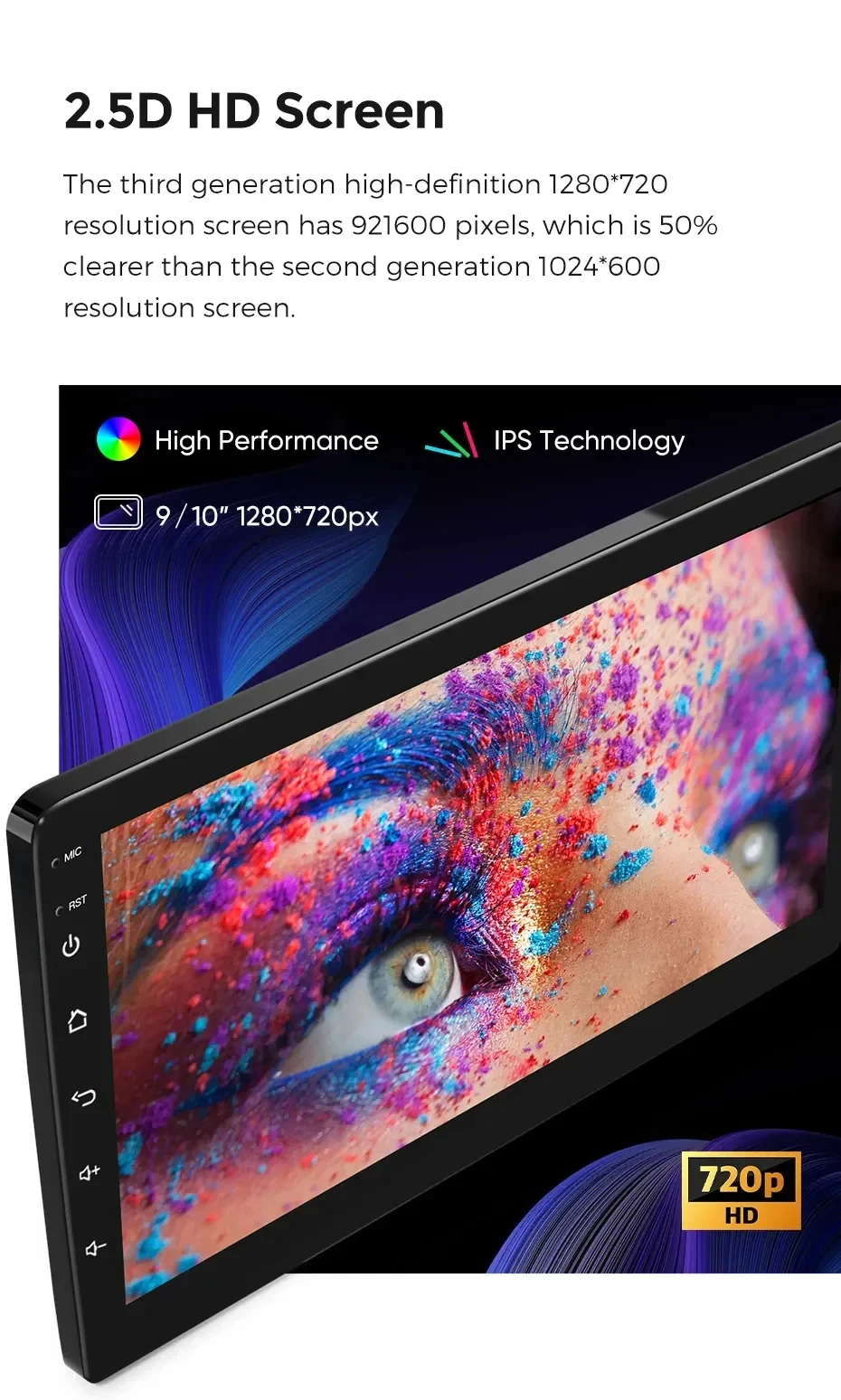 Android OS Universal 9/10/12/13 Inch Car DVD Player with Touch Screen and Navigation