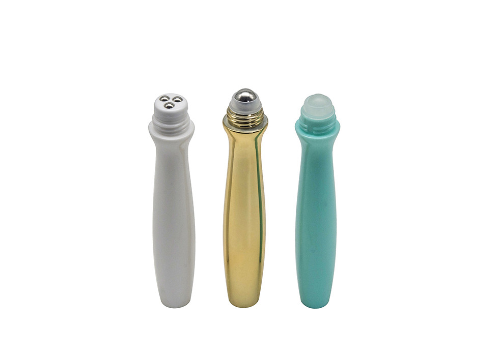 Pearl White Plastic Deodorant 15ml Empty Roll On Bottles