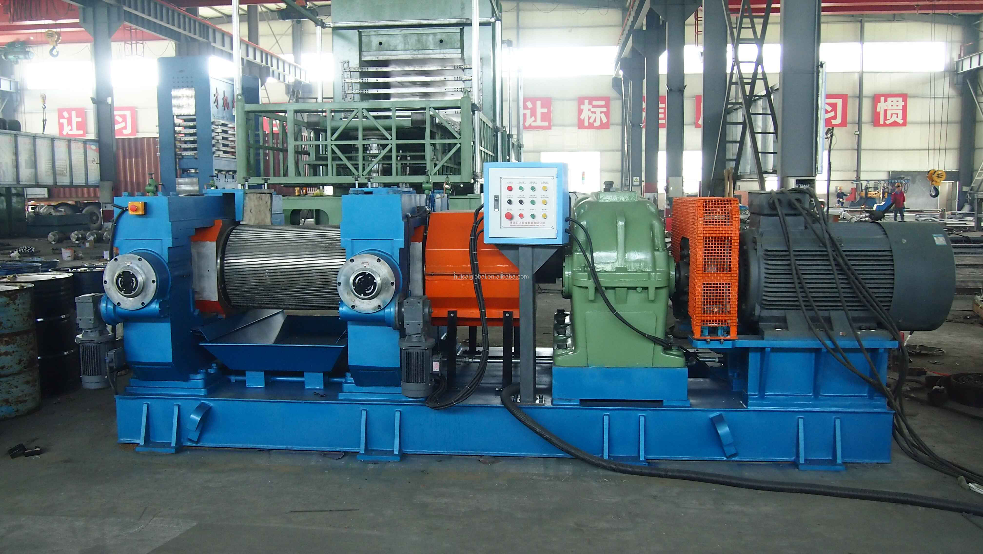 Rubber Powder Reclaim Production Line Rubber Cracker Mill Tire Recycling Machine