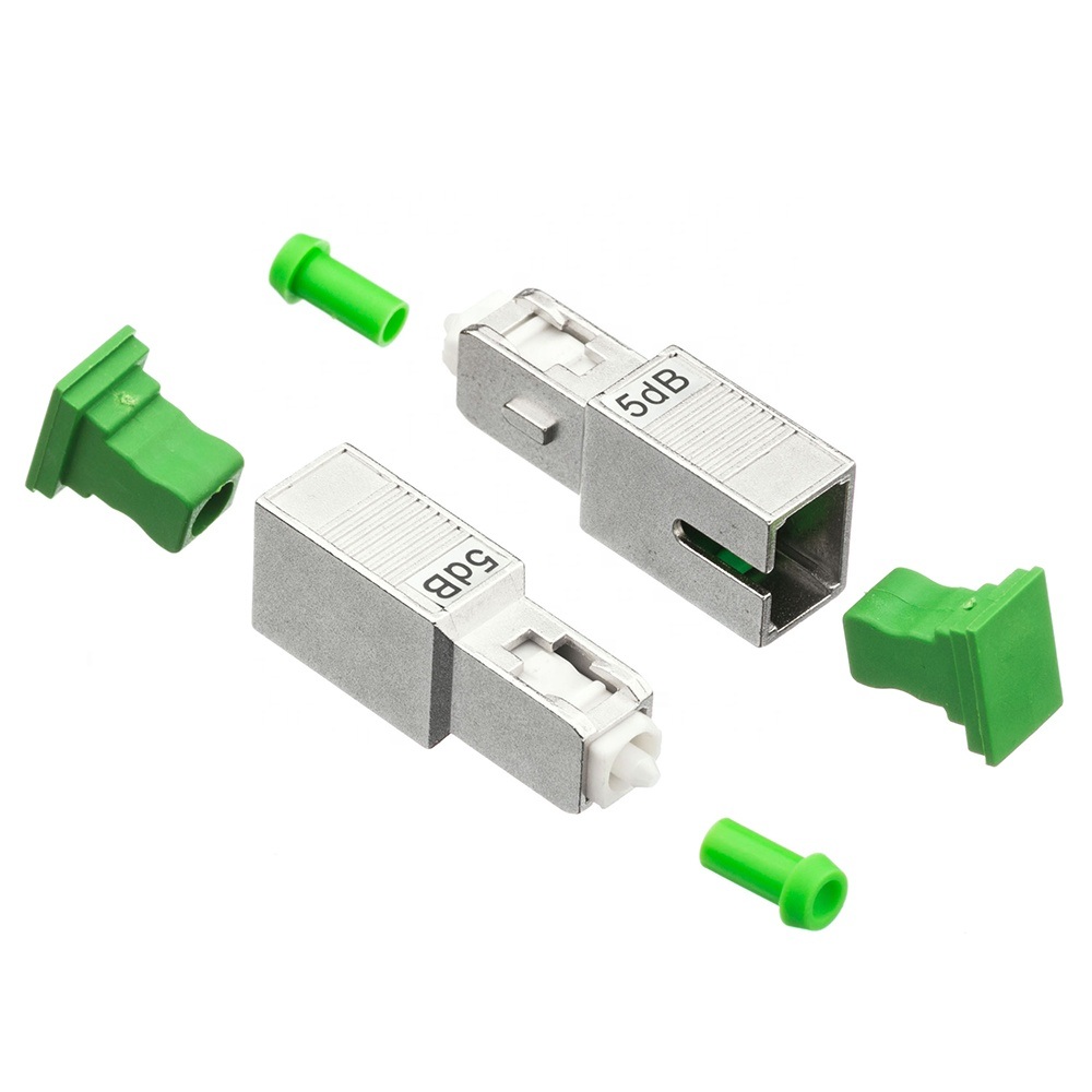 High Quality Sc APC Male to Female Singlemode FTTH Fiber Optic Attenuator 3dB, 5dB, 10dB Optional