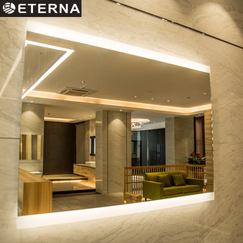 Home Wall Decor LED Mirror with Fogless Feature and 3000K/4000K/6000K Color Temperature