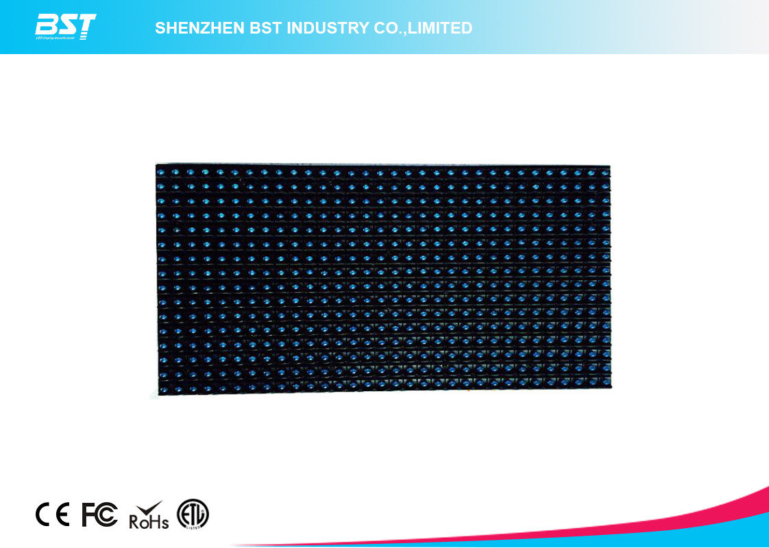 32 X 16 Dots P10 Blue color LED Display Module outdoor adveritising board DC5V