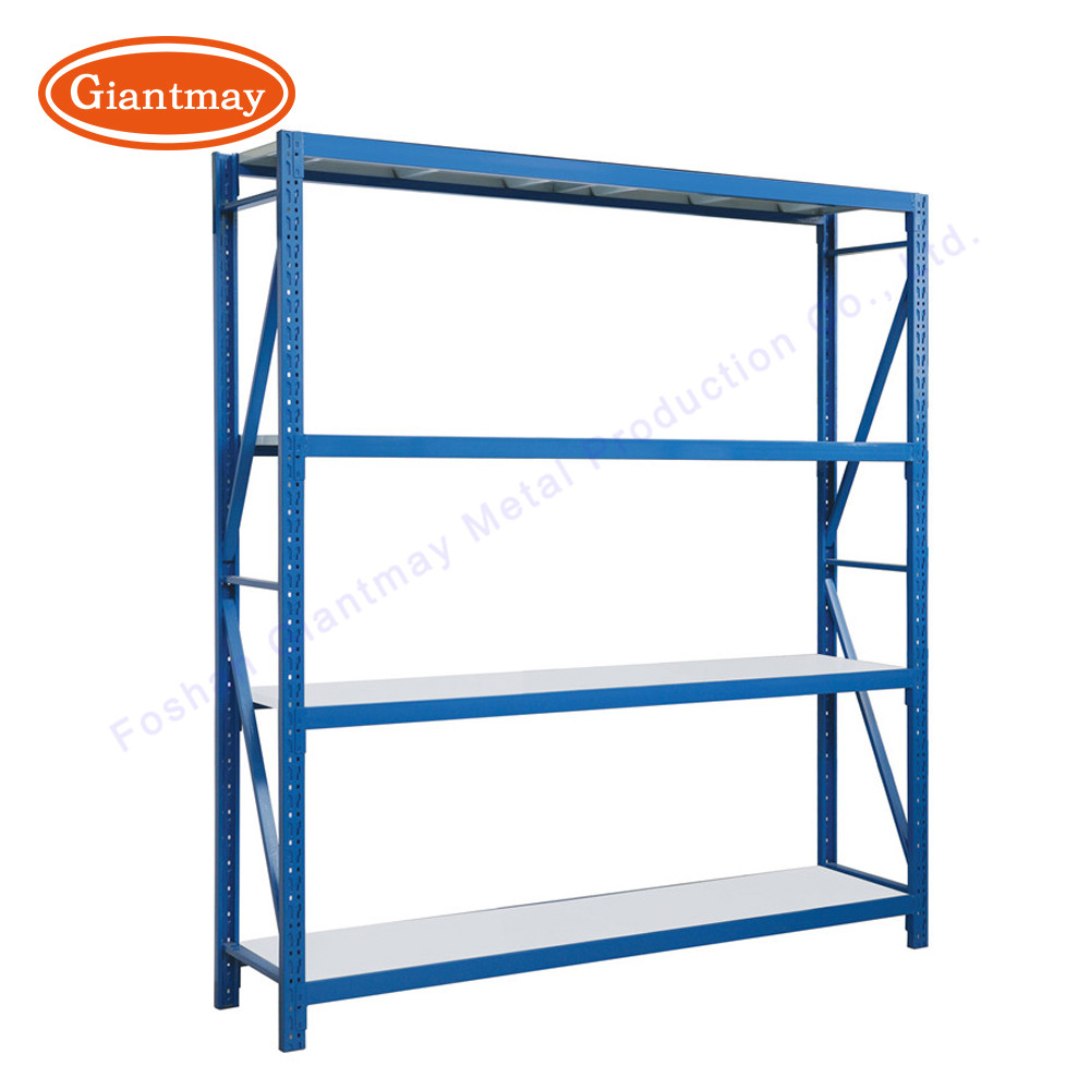Powder Coated Retail Display Racks Medium Duty Product Storage Tool Warehouse System Shelves
