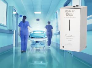 China Hospital Healthcare Touch Free Alcohol Sanitizer Dispenser 304 Stainless Steel wholesale