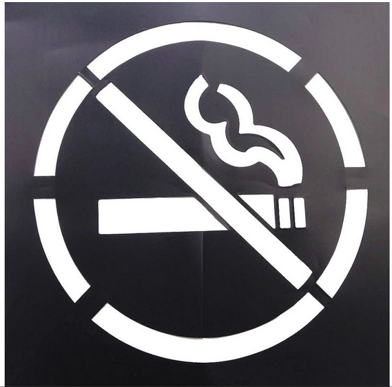 Custom PVC Plastic Letter Stencil Non Noxious Drawing Template For Public Place