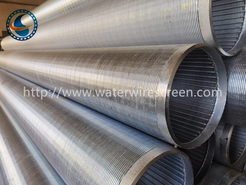 1.0mm Slot Wrapped Johnson Wedge Wire Screen Sieve Pump Sand Filter