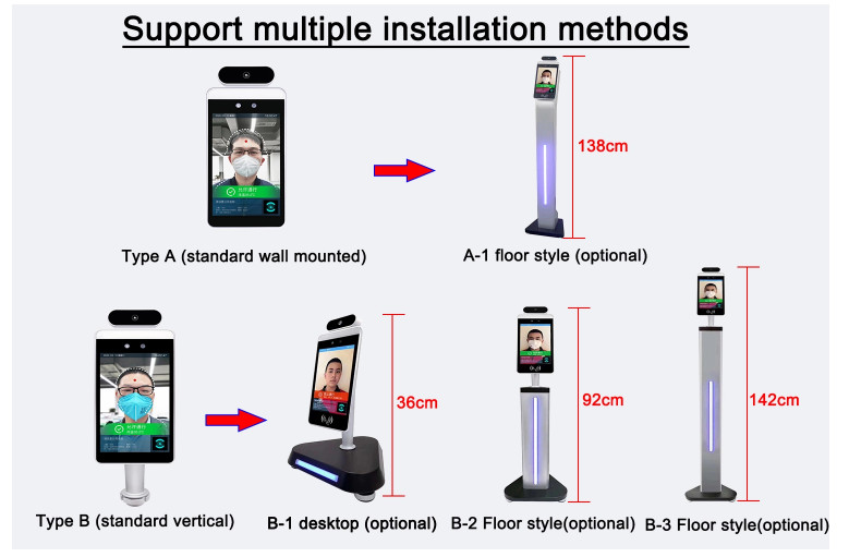 8.0" Temperature Measurement Kiosk