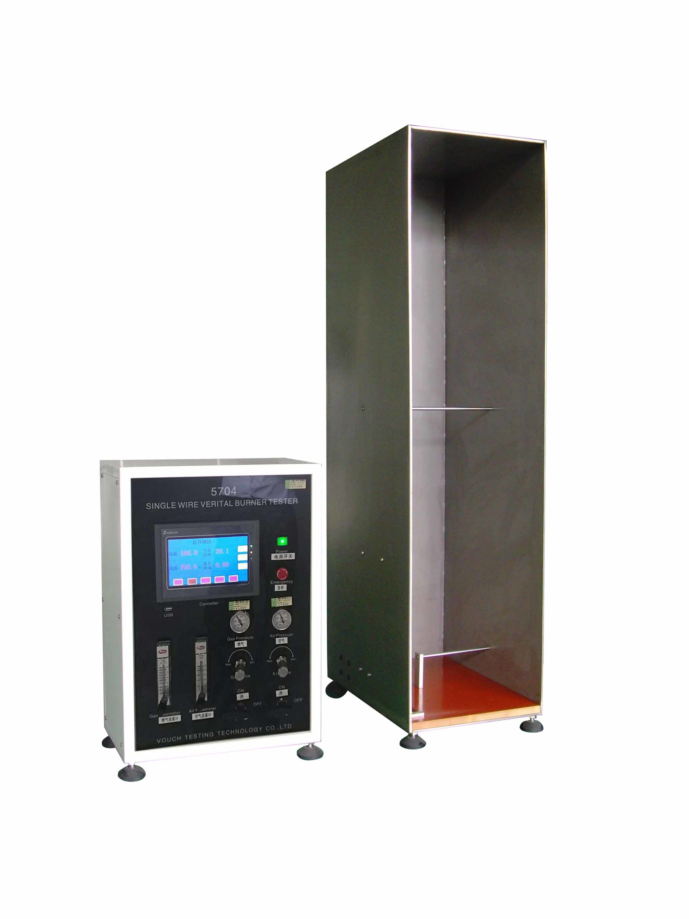 Cable Flame Test of Vertical Combustion Testing Equipment Of Standard IEC60332-1
