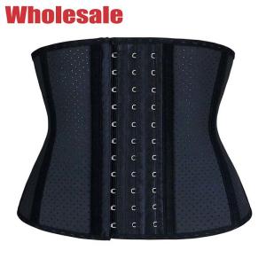 China Breathable Posture Short Torso Latex Waist Trainer 3XL Short Waist Corset wholesale