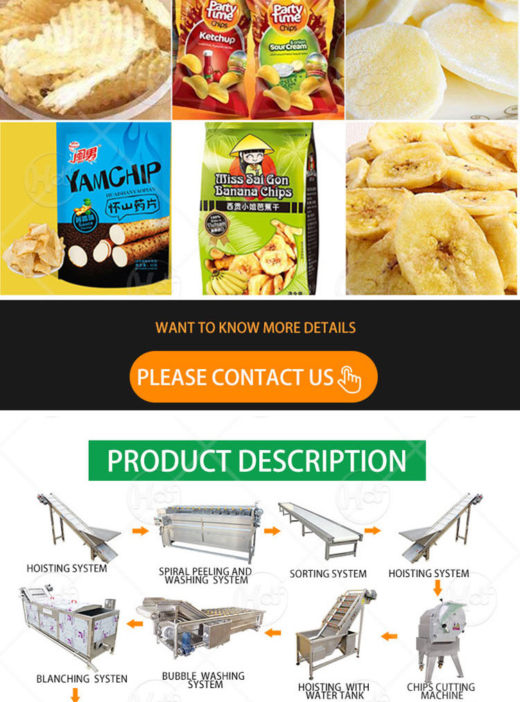 Large Scale French Fries Processing Line Maquina Para Hacer Papas Fritas