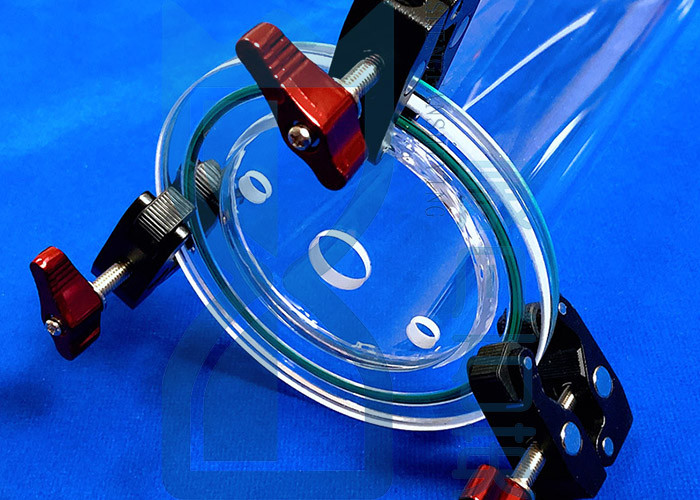 Furnace Quartz Tubing Flange With Large Joints Transparent High Purity