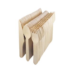 China Premium Biodegradable bamboo eco-friendly disposable cutlery customized nature wooden utensils wholesale