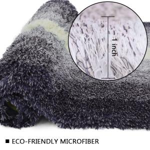 China Purple Loop Pile Latex Backed Bath Mats Water Absorbent Bath Rug wholesale