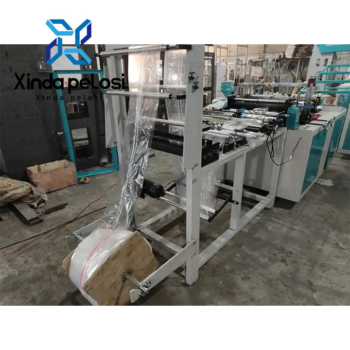 DHPE LDPE PE Zipper Pouch Making Machine 0.75kw High Production Speed