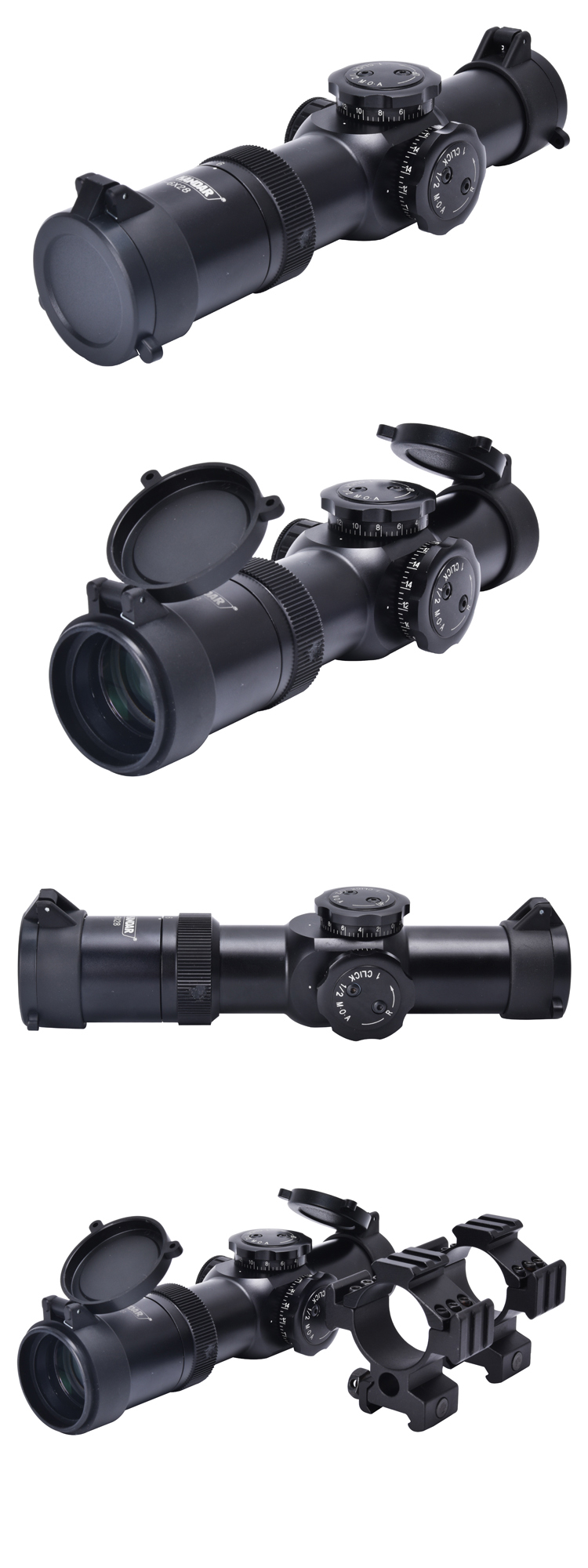 1-6X Magnification Compact FFP 35mm Tube Oral Scope for Hunting Precision and Accuracy