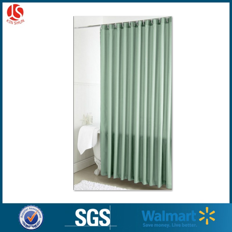 Walmart Bathroom Leaves Plastic Waterproof Thick Window Shower Curtains With Hooks