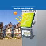 Flashing Remote Control SMD5050 LED Solar Floodlight Environmental Protection