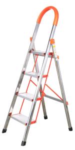 China Anti Slip 4 Step Stainless Steel Folding Ladder wholesale