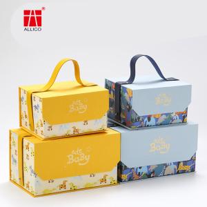 China Hot Stamping Perfume Cardboard Gift Boxes , Carry Handle ALLICO 20cm Gift Box wholesale