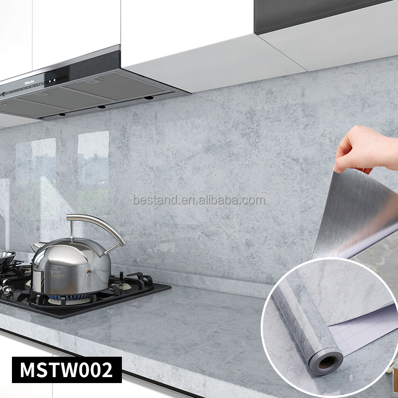 Hotel Wall Decoratin Mildrew Proof Stickers for Kitchen Stove Counter Top Cabinet Furniture Renovation DIY Installation