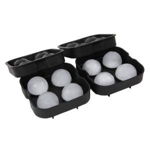 China 4 Cavity Non Toxic Silicone Spherical Ice Cube Maker wholesale
