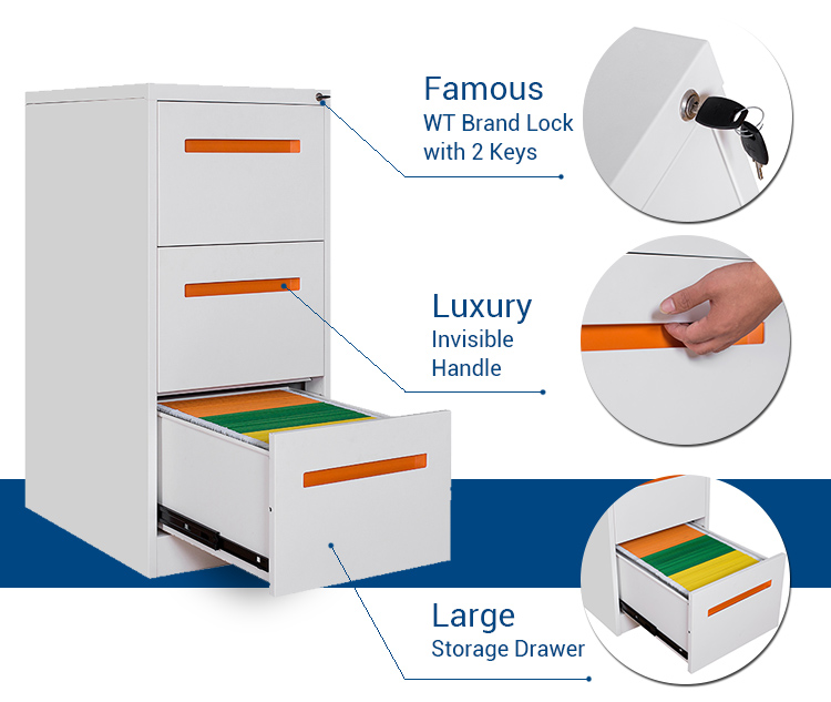 Three Drawer BV 620mm Depth Drawer Filing Cabinet