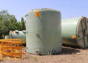 China High Strength 4m3 Frp Industrial Septic Tank Vertical Round Alkali Storage wholesale