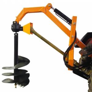 China Tractor Fencing Hydraulic Post Hole Digger 132kg 100*100mm Boom wholesale